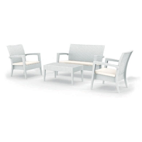 MIAMI SET WHITE ΜΕ ΜΑΞ.(1ΚΑΝ.+2ΠΟΛ+ΤΡΑΠ.92Χ53εκ.)ΠΟΛ/ΝΙΟΥ