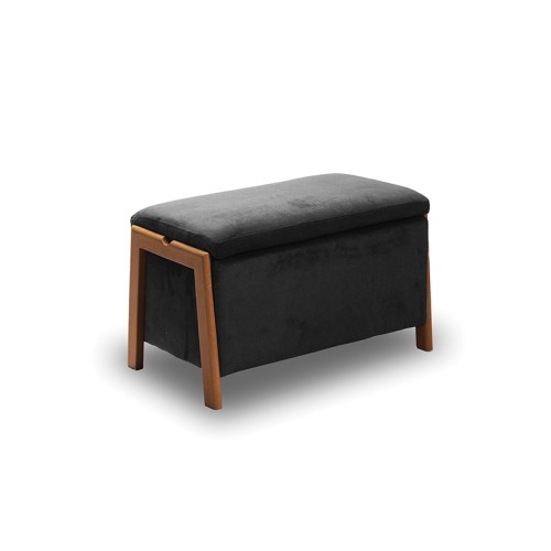 DALI ΣΚΑΜΠΟ VELVET GREY ΜΕ ΑΠΟΘ. ΧΩΡΟ 75X42X44εκ.