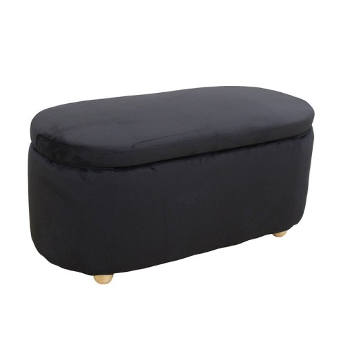 FOSTER ΣΚΑΜΠΟ VELVET BLACK ΜΕ ΑΠΟΘ. ΧΩΡΟ 99Χ45X45εκ.