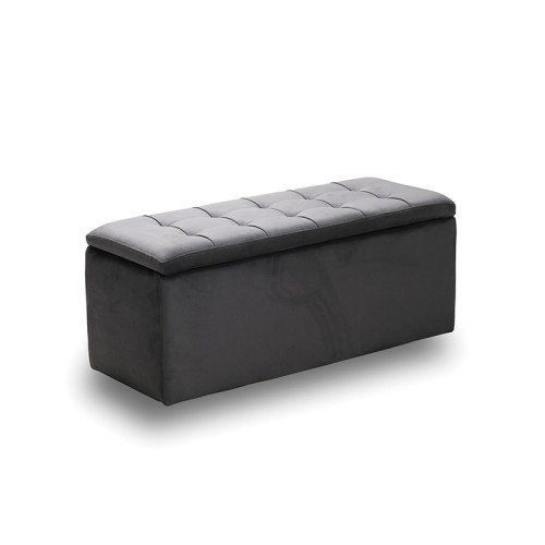 LIDO ΣΚΑΜΠΟ VELVET GREY ΜΕ ΑΠΟΘ. ΧΩΡΟ 101X41X42εκ.