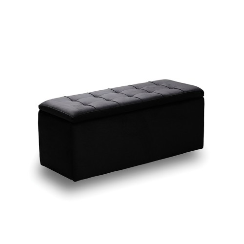 LIDO ΣΚΑΜΠΟ VELVET BLACK ΜΕ ΑΠΟΘ. ΧΩΡΟ 101X41X42εκ.