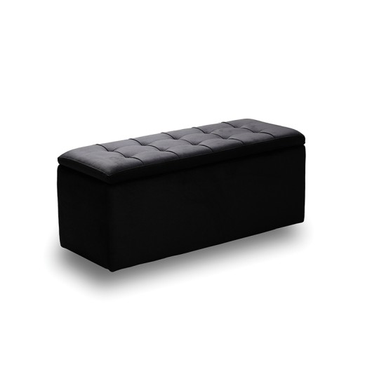 LIDO ΣΚΑΜΠΟ VELVET BLACK ΜΕ ΑΠΟΘ. ΧΩΡΟ 101X41X42εκ.