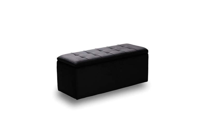 LIDO ΣΚΑΜΠΟ VELVET BLACK ΜΕ ΑΠΟΘ. ΧΩΡΟ 101X41X42εκ.