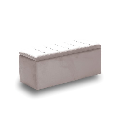 LIDO ΣΚΑΜΠΟ VELVET BEIGE ΜΕ ΑΠΟΘ. ΧΩΡΟ 101X41X42εκ.