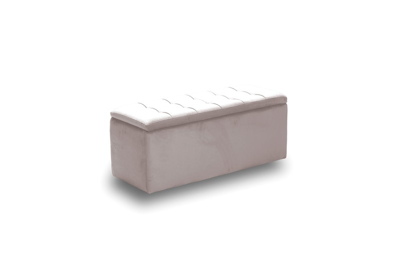 LIDO ΣΚΑΜΠΟ VELVET BEIGE ΜΕ ΑΠΟΘ. ΧΩΡΟ 101X41X42εκ.