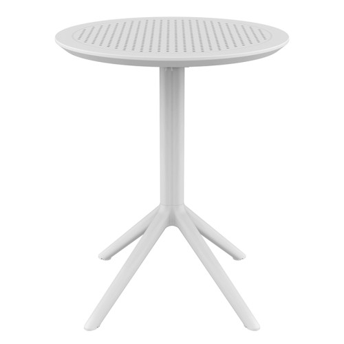 SKY WHITE Φ60X74εκ. ΤΡΑΠΕΖΙ ΠΤΥΣ/ΝΟ ΠΟΛ/ΝΙΟΥ