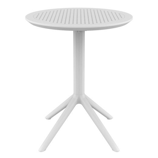 SKY WHITE Φ60X74εκ. ΤΡΑΠΕΖΙ ΠΤΥΣ/ΝΟ ΠΟΛ/ΝΙΟΥ