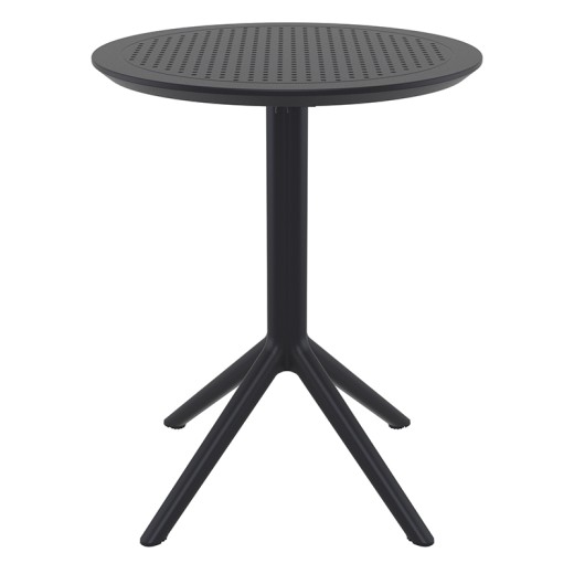 SKY BLACK Φ60X74εκ. ΤΡΑΠΕΖΙ ΠΤΥΣ/ΝΟ ΠΟΛ/ΝΙΟΥ