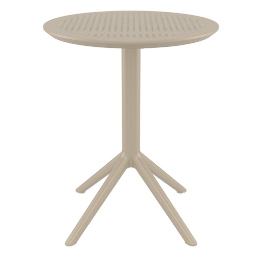 SKY TAUPE Φ60X74εκ. ΤΡΑΠΕΖΙ ΠΤΥΣ/ΝΟ ΠΟΛ/ΝΙΟΥ