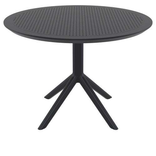 SKY BLACK Φ105X74εκ. ΤΡΑΠΕΖΙ ΠΟΛ/ΝΙΟΥ