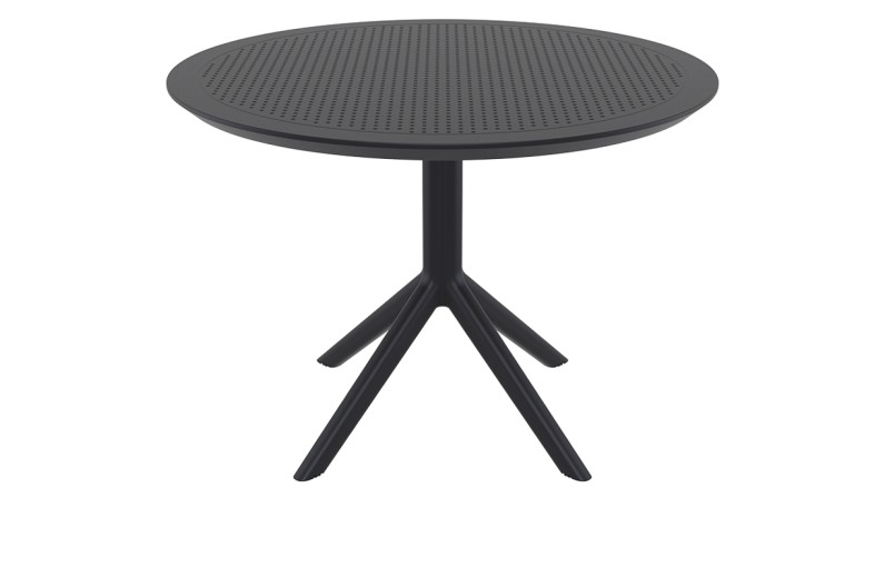 SKY BLACK Φ105X74εκ. ΤΡΑΠΕΖΙ ΠΟΛ/ΝΙΟΥ