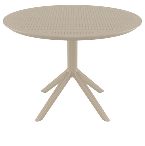 SKY TAUPE Φ105X74εκ. ΤΡΑΠΕΖΙ ΠΟΛ/ΝΙΟΥ