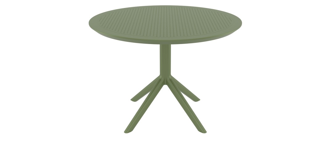 SKY OLIVE GREEN Φ105X74εκ. ΤΡΑΠΕΖΙ ΠΟΛ/ΝΙΟΥ