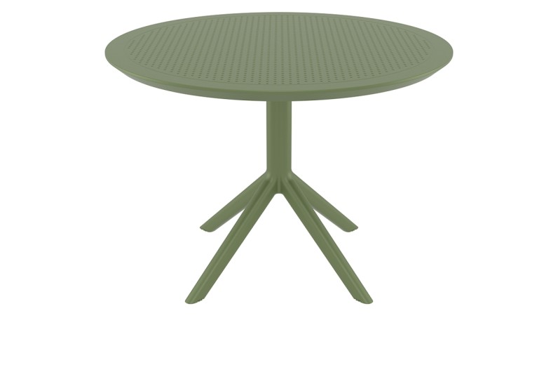 SKY OLIVE GREEN Φ105X74εκ. ΤΡΑΠΕΖΙ ΠΟΛ/ΝΙΟΥ