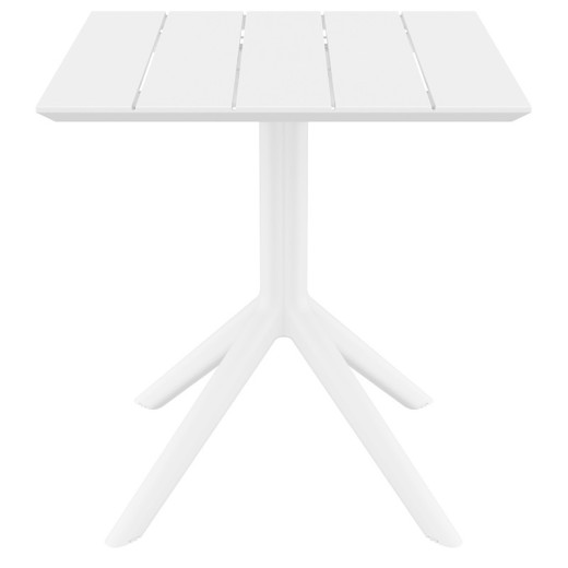 PARIS WHITE 70X70X74εκ. ΤΡΑΠΕΖΙ ΠΟΛ/ΝΙΟΥ