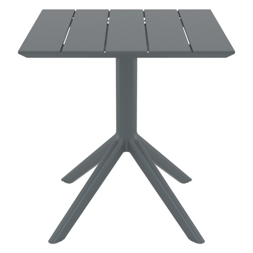 PARIS DARK GREY 70X70X74εκ. ΤΡΑΠΕΖΙ ΠΟΛ/ΝΙΟΥ