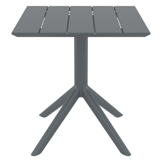 PARIS DARK GREY 70X70X74εκ. ΤΡΑΠΕΖΙ ΠΟΛ/ΝΙΟΥ