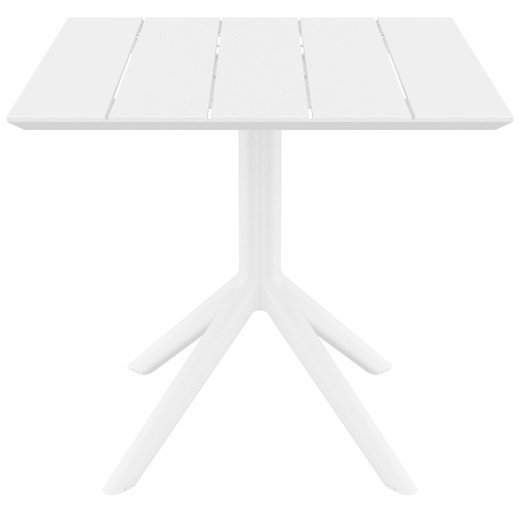 PARIS WHITE 80X80X74εκ. ΤΡΑΠΕΖΙ ΠΟΛ/ΝΙΟΥ