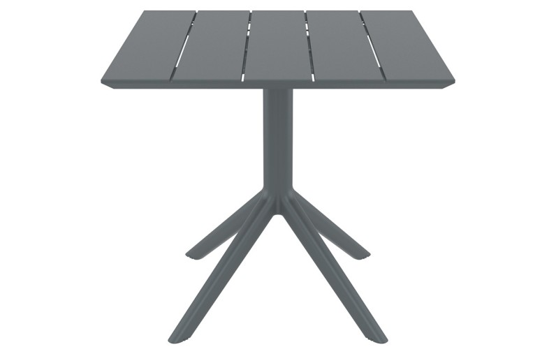 PARIS DARK GREY 80X80X74εκ. ΤΡΑΠΕΖΙ ΠΟΛ/ΝΙΟΥ