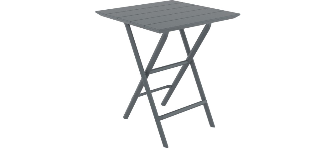 HELEN DARK GREY 60Χ60X74εκ. ΤΡΑΠΕΖΙ ΠΤΥΣ/ΝΟ ΠΟΛ/ΝΙΟΥ