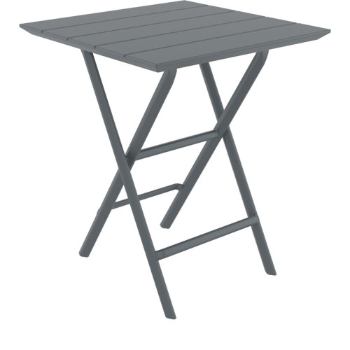 HELEN DARK GREY 60Χ60X74εκ. ΤΡΑΠΕΖΙ ΠΤΥΣ/ΝΟ ΠΟΛ/ΝΙΟΥ