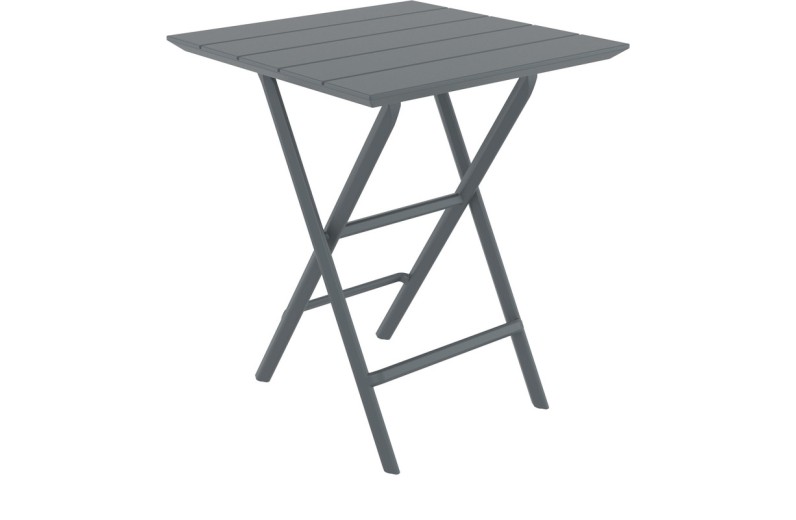 HELEN DARK GREY 60Χ60X74εκ. ΤΡΑΠΕΖΙ ΠΤΥΣ/ΝΟ ΠΟΛ/ΝΙΟΥ