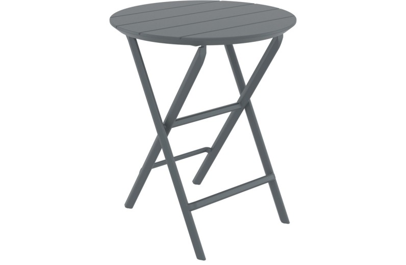 HELEN DARK GREY Φ60X74εκ. ΤΡΑΠΕΖΙ ΠΤΥΣ/ΝΟ ΠΟΛ/ΝΙΟΥ