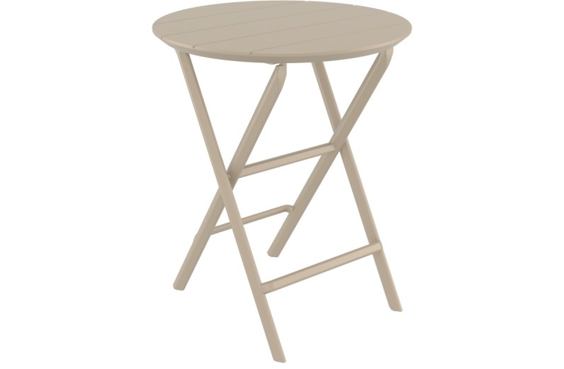 HELEN TAUPE Φ60X74εκ. ΤΡΑΠΕΖΙ ΠΤΥΣ/ΝΟ ΠΟΛ/ΝΙΟΥ