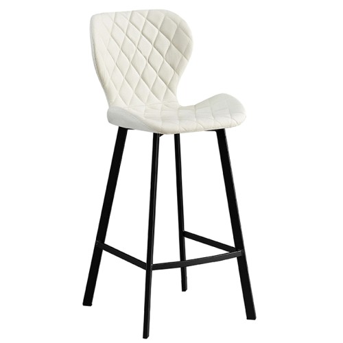 MARTIN OFF WHITE ΥΦΑΣΜΑ(Σ2)73εκ.ΣΚΑΜΠΟ ΜΕΤΑΛΛΙΚΟ 2τμχ.