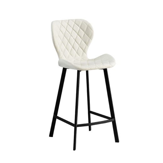 MARTIN OFF WHITE ΥΦΑΣΜΑ(Σ2)66εκ. ΣΚΑΜΠΟ ΜΕΤΑΛΛΙΚΟ 2τμχ.