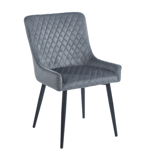 VANESA GREY VELVET ΥΦΑΣΜΑ ΚΑΡΕΚΛΑ ΜΕΤΑΛΛΙΚΗ