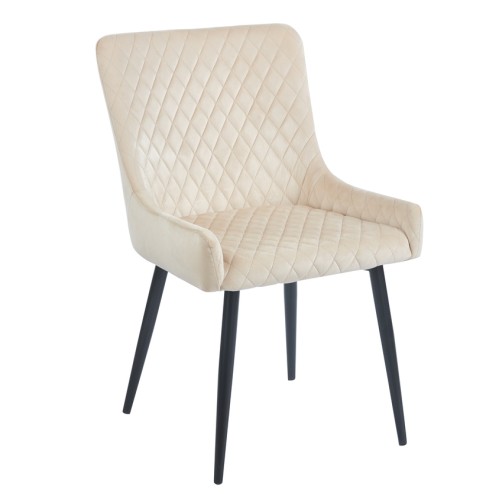 VANESA BEIGE VELVET ΥΦΑΣΜΑ ΚΑΡΕΚΛΑ ΜΕΤΑΛΛΙΚΗ