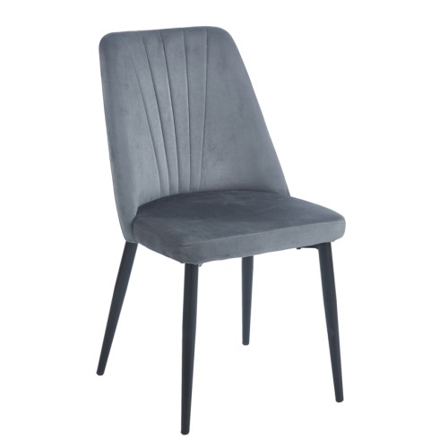 OLIVIA GREY VELVET ΥΦΑΣΜΑ ΚΑΡΕΚΛΑ ΜΕΤΑΛΛΙΚΗ