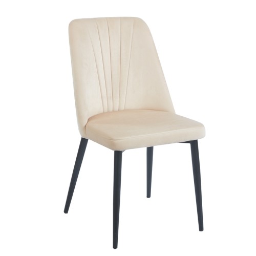 OLIVIA BEIGE VELVET ΥΦΑΣΜΑ ΚΑΡΕΚΛΑ ΜΕΤΑΛΛΙΚΗ