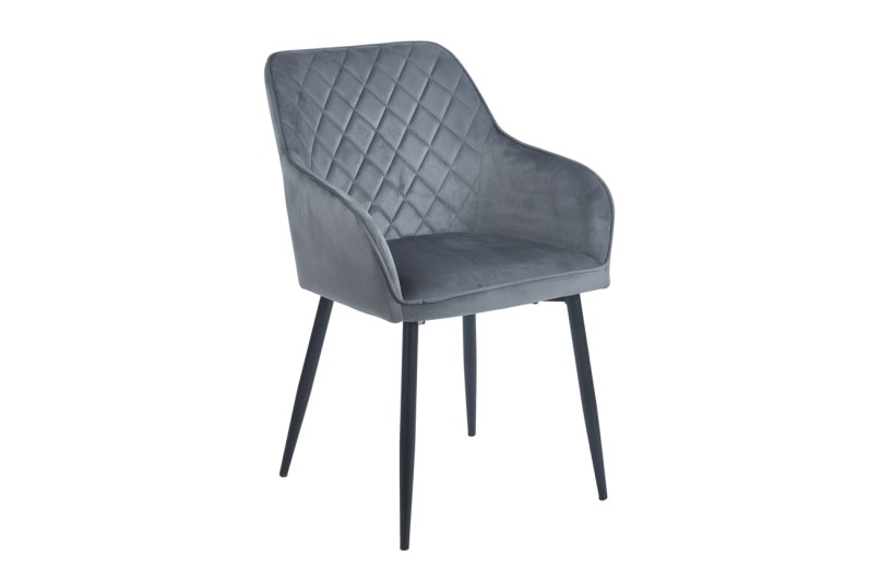 SIENA GREY VELVET ΥΦΑΣΜΑ ΠΟΛΥΘΡΟΝΑ ΜΕΤΑΛΛΙΚΗ