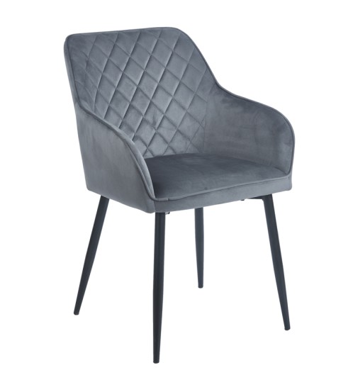SIENA GREY VELVET ΥΦΑΣΜΑ ΠΟΛΥΘΡΟΝΑ ΜΕΤΑΛΛΙΚΗ
