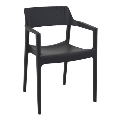 TULUM BLACK ΠΟΛΥΘΡΟΝΑ ΠΟΛ/ΝΙΟΥ 55X52X79εκ.