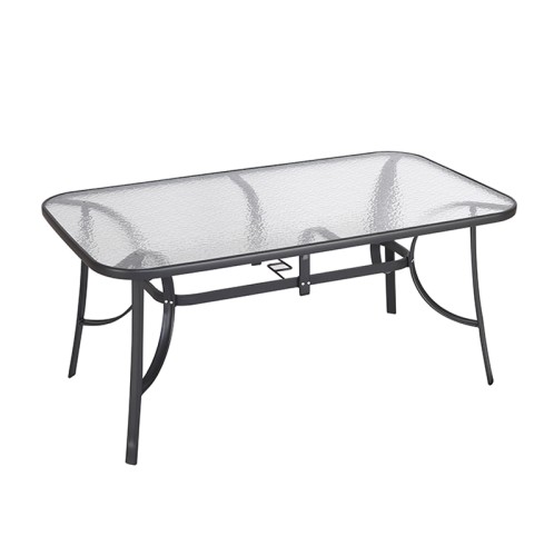 DENIM ΑΝΘΡΑΚΙ 150Χ90X71εκ. ΜΕΤΑΛΛΙΚΟ ΤΡΑΠΕΖΙ