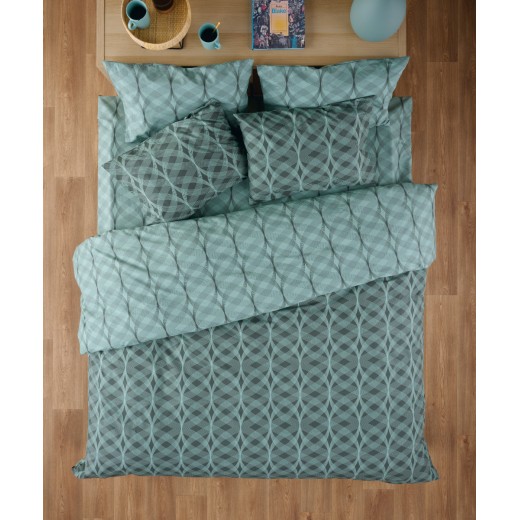 JENTRY 02 ΣΕΝΤΟΝΙ ΥΠΕΡΔΙΠΛΟ ΣΕΤ 4 ΤΕΜ 2(240X270)+2(50X70)