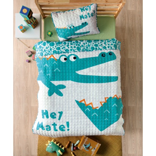 GATORITO ΣΕΤ 2 ΤΕΜ ΚΟΥΒΕΡΤΟΡΙΟ ΜΟΝΟ - MICROFIBER (160X220)+(50Χ70)