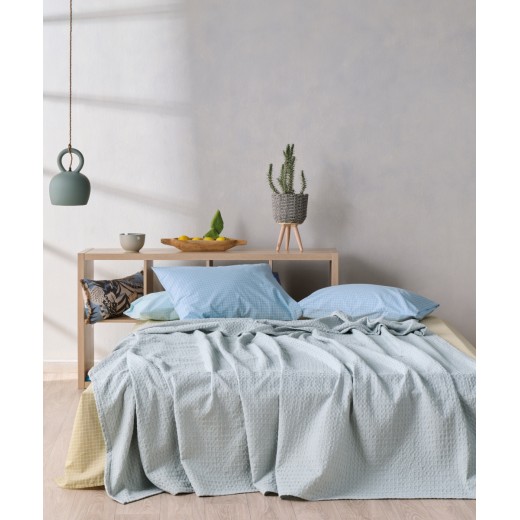 ILLUSION 24 ΚΟΥΒΕΡΤΑ ΜΟΝΗ ΒΑΜΒΑΚΕΡΗ WAFFLE (170X250)