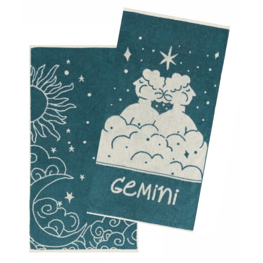 ZODIAC-GEMINI ΣΕΤ 2 ΤΕΜ ΠΕΤΣΕΤΕΣ ΠΡΟΣΩΠΟΥ (50X90)