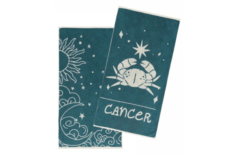 ZODIAC-CANCER ΣΕΤ 2 ΤΕΜ ΠΕΤΣΕΤΕΣ ΠΡΟΣΩΠΟΥ (50X90)