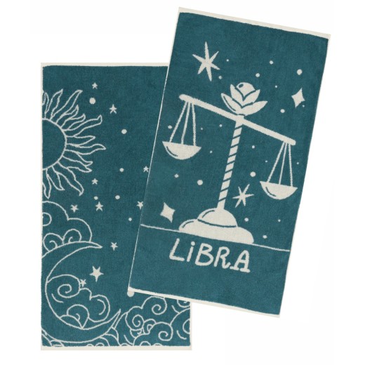 ZODIAC-LIBRA ΣΕΤ 2 ΤΕΜ ΠΕΤΣΕΤΕΣ ΠΡΟΣΩΠΟΥ (50X90)
