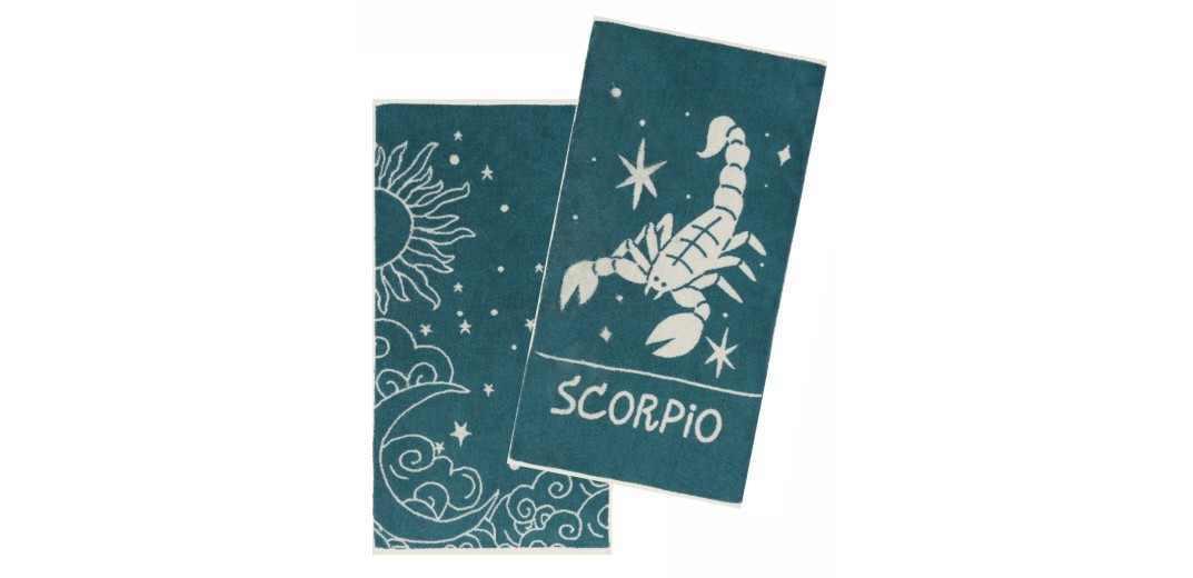 ZODIAC-SCORPIO ΣΕΤ 2 ΤΕΜ ΠΕΤΣΕΤΕΣ ΠΡΟΣΩΠΟΥ (50X90)