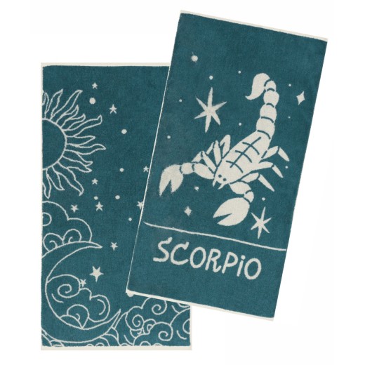 ZODIAC-SCORPIO ΣΕΤ 2 ΤΕΜ ΠΕΤΣΕΤΕΣ ΠΡΟΣΩΠΟΥ (50X90)