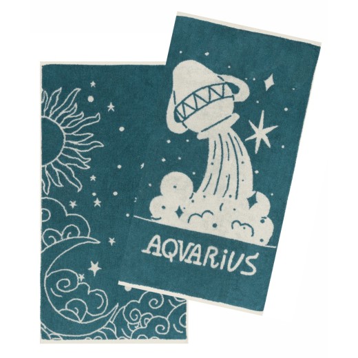 ZODIAC-AQUARIUS ΣΕΤ 2 ΤΕΜ ΠΕΤΣΕΤΕΣ ΠΡΟΣΩΠΟΥ (50X90)